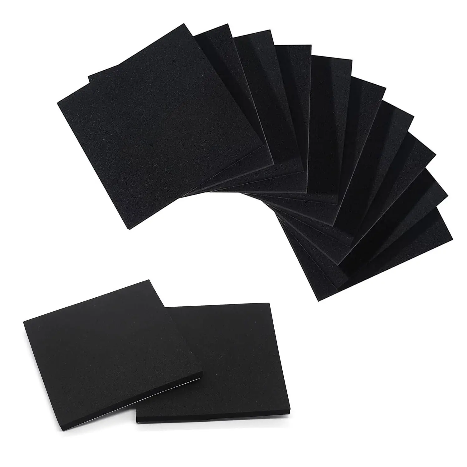 Self-Adhesive Neoprene Foam Padding Sheets - 8PCS 1/4" Thick x 4" x 4" Closed Cell Insulation Foam Square PadsGift