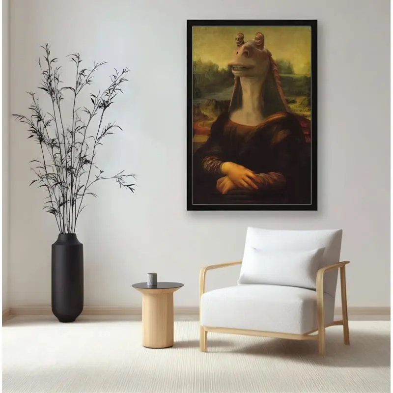 NOT The Mona Meesa Trendy Funny Wall Art Poster – Viral Meme Room Decor