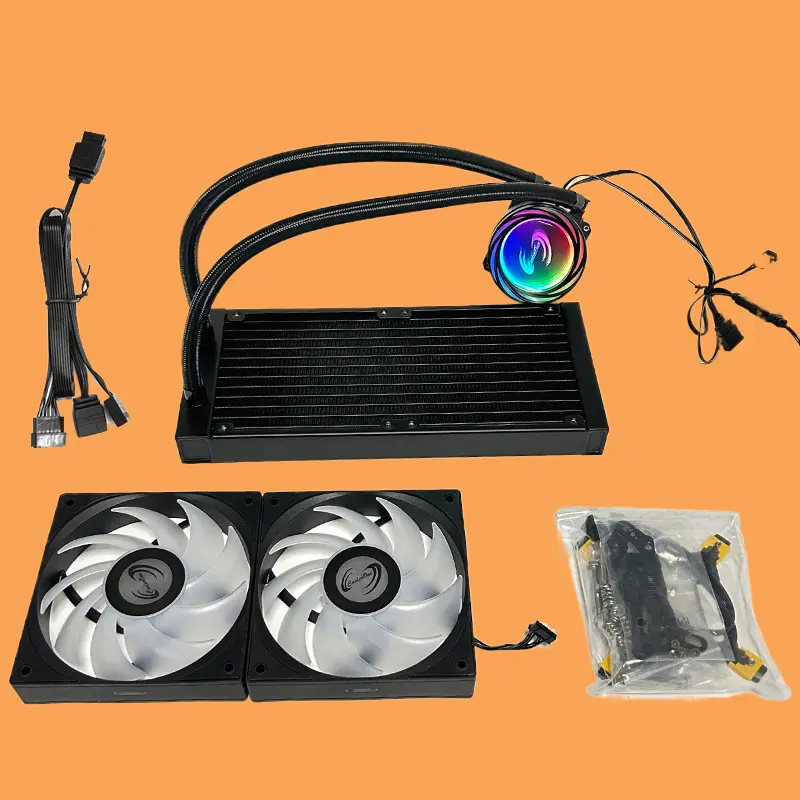 HMT 240 T1 Black PWM Smart Temperature Control 5V ARGB Sync All In One 240 CPU Liquid Cooler
