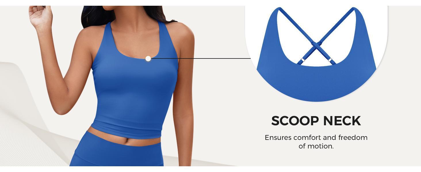 Imily Bela Womens 2 Piece Workout Sets Cross Back Padded Halter Tank Tops High Waisted Biker Yoga Shorts Gym Outfits