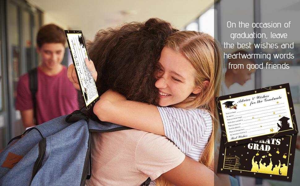 Graduation Advice Cards - 50-Pack Graduate Party Supplies 2026 Advice for the Graduate Graduation Decorations Party Favors Table Games Personalized Graduations Cards