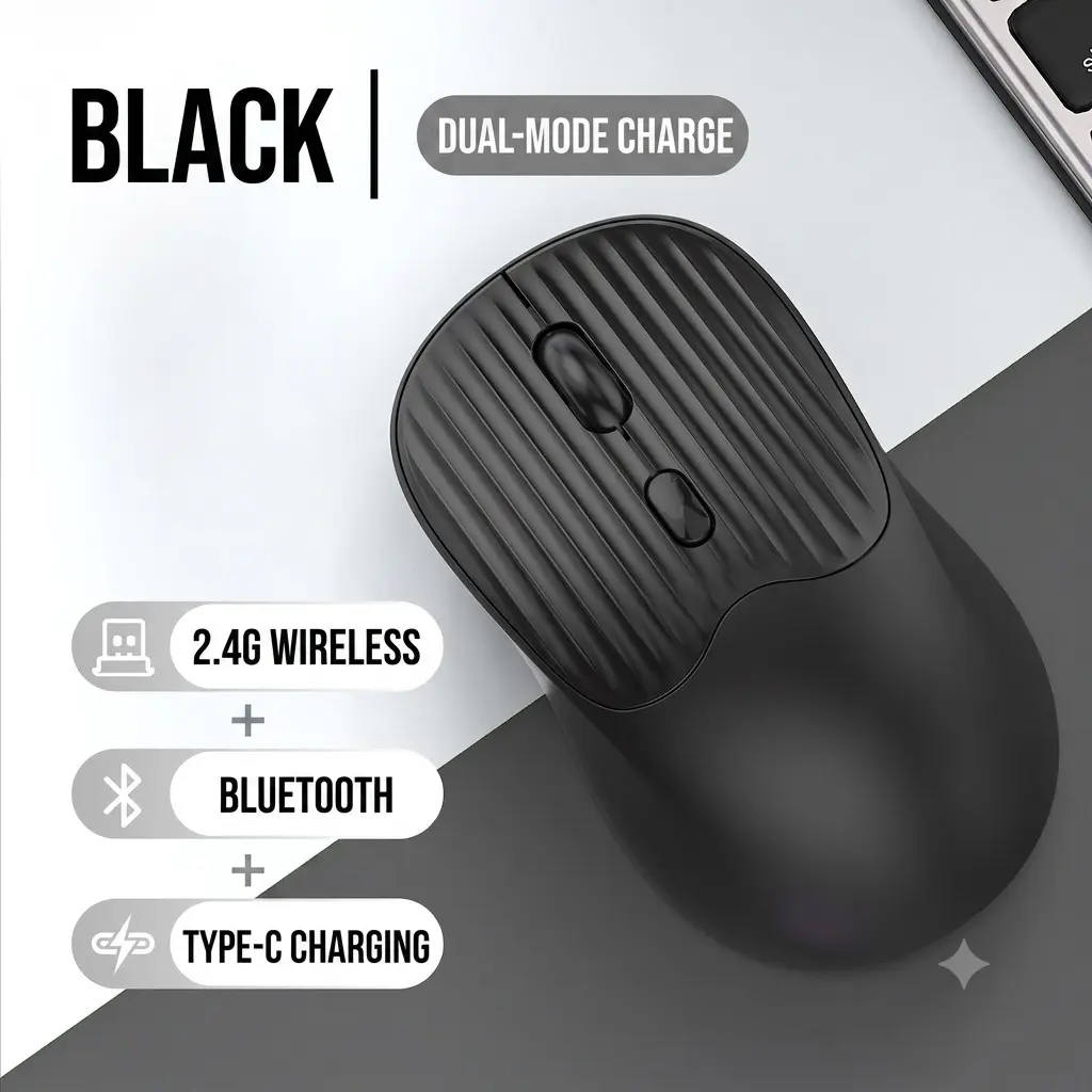 Macaron Color 2.4g Wireless Mouse, Rechargeable Gaming Mouse, 1600 Dpi Optical Mouse, Compatible with Laptops and Desktops