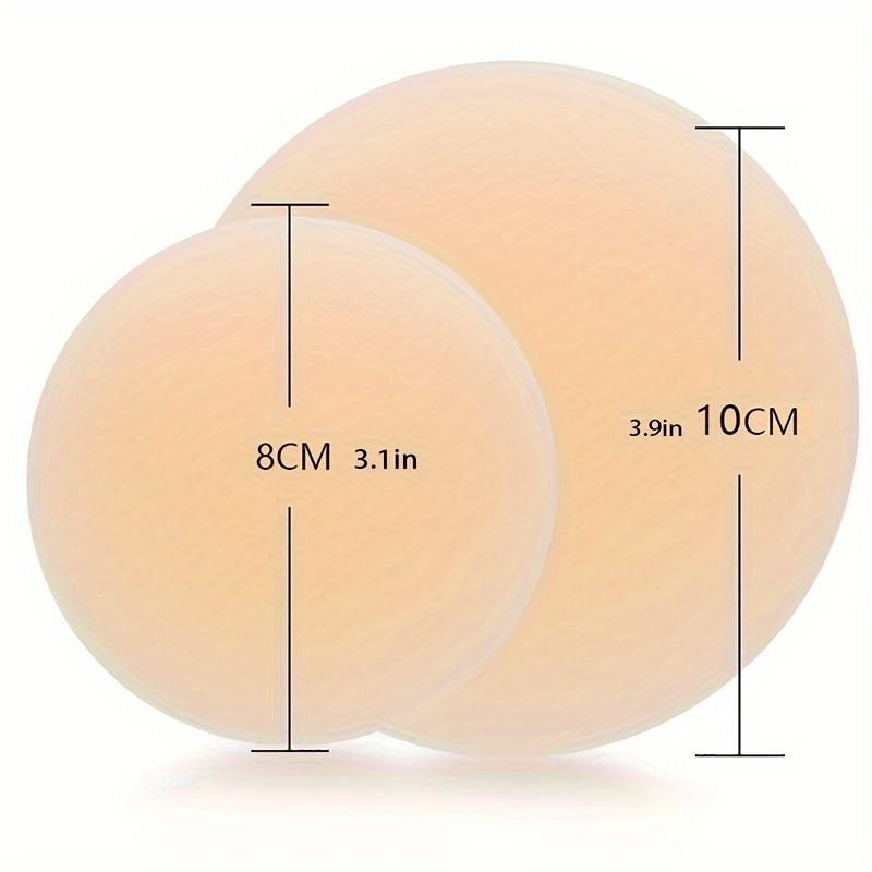 3 Pairs Silicone Nipple Covers, Seamless Invisible Self-Adhesive Anti-Convex Nipple Pasties, Women'S Lingerie & Underwear Accessories, Solid Color, 100% Silicone, with Hand Washable Bra Accessories