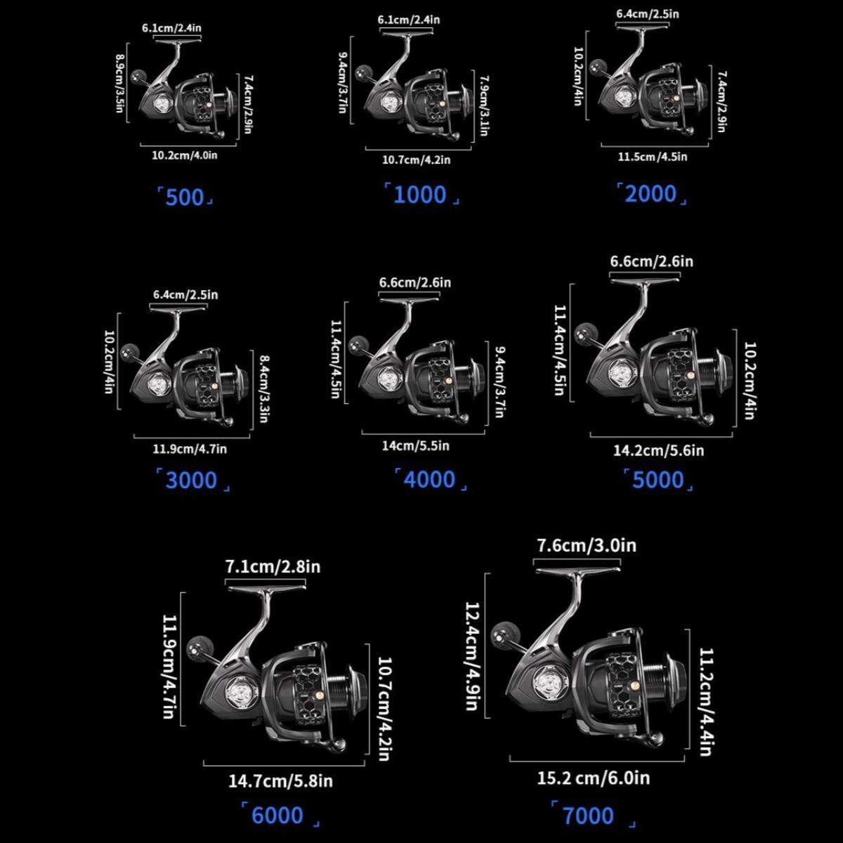 GTA-II Super Smooth Lightweight Spinning Fishing Reel, Ideal for Freshwater and Saltwater Fishing, Essential Gear for Anglers, Fishing Equipment