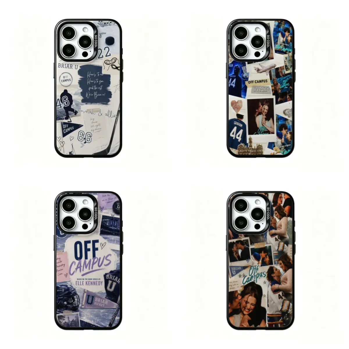 Tough Multi-Model Hockey Theme Off Campus MagSafe Phone Case, Compatible with iPhone 16/15/14/13/12 & Samsung Galaxy S22-S26, Fan Gift