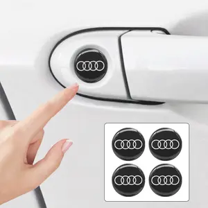 Car Keyhole Sticker Car Door Lock Protection 3D Sticker Logo Suitable For Audi Sline A3 A4 B5 B6 B7 B8 8P B9 8V 8L A6 C7 C6 A1 A5 A7 TT Q3 Q5 Q7 Q8 S3 S4 S5 S6 S7 RS3 RS5