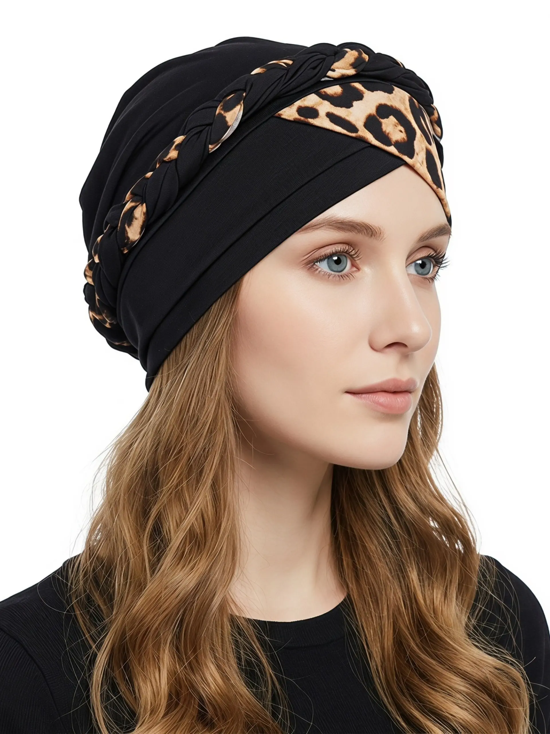 Butterfly Hole Beanie Hat for Women, Breathable Slip-On Headwear, Elastic Bandana Cap, Casual Style, All-Season Accessory
