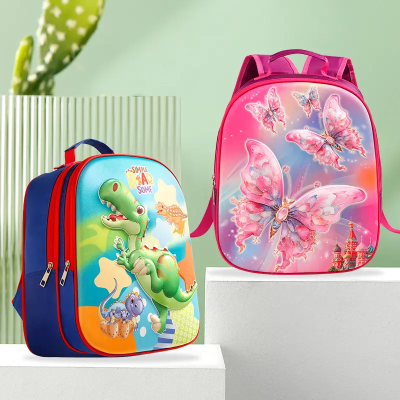 Kawaii Cartoon Print Backpack for Children, Cute Student School Bag, Lightweight Preschool Backpack for Boys Girls