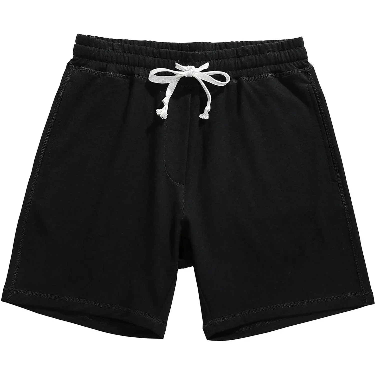 Men's Athletic Workout Shorts 5.5" Cotton Casual Elastic Waist Joggers Sports Sweat ShortsGift