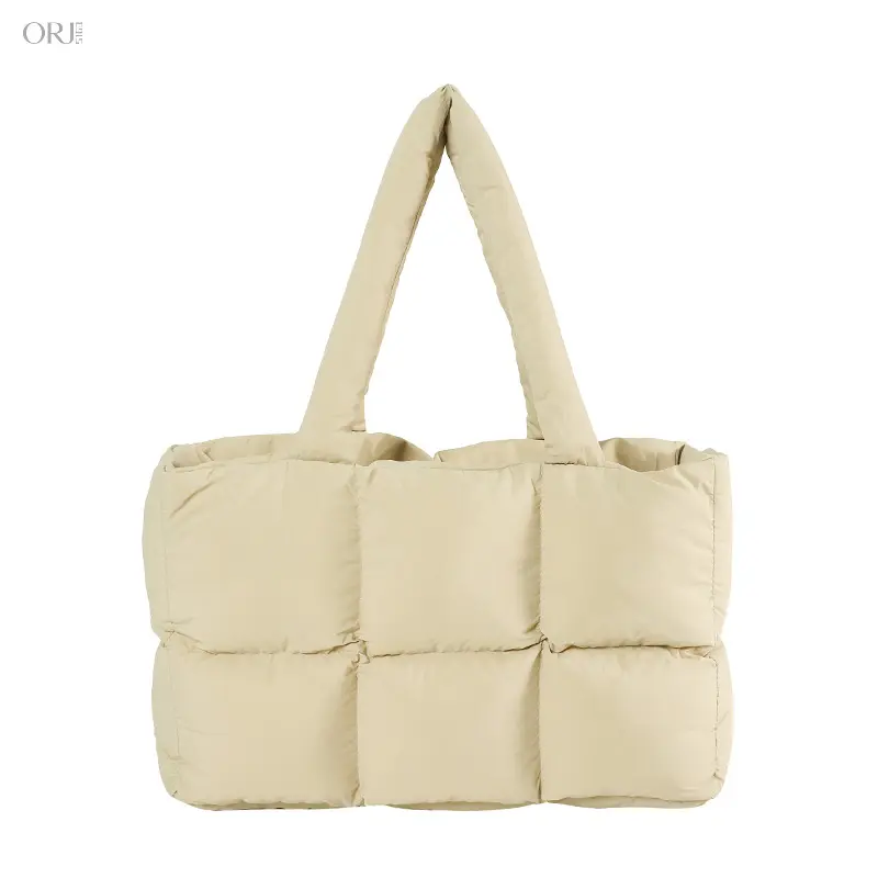 Large Capacity Soft Puffer Tote Bag, Fluffy Down Fabric Cloud Shoulder Handbag, Lightweight Quilted Crossbody Cloth Purse, Versatile Casual Women Handbag For Shopping Travel School Daily Commute Street OutingsUltra soft fluffy dow,Cute,Ca,holi,booty,band,
