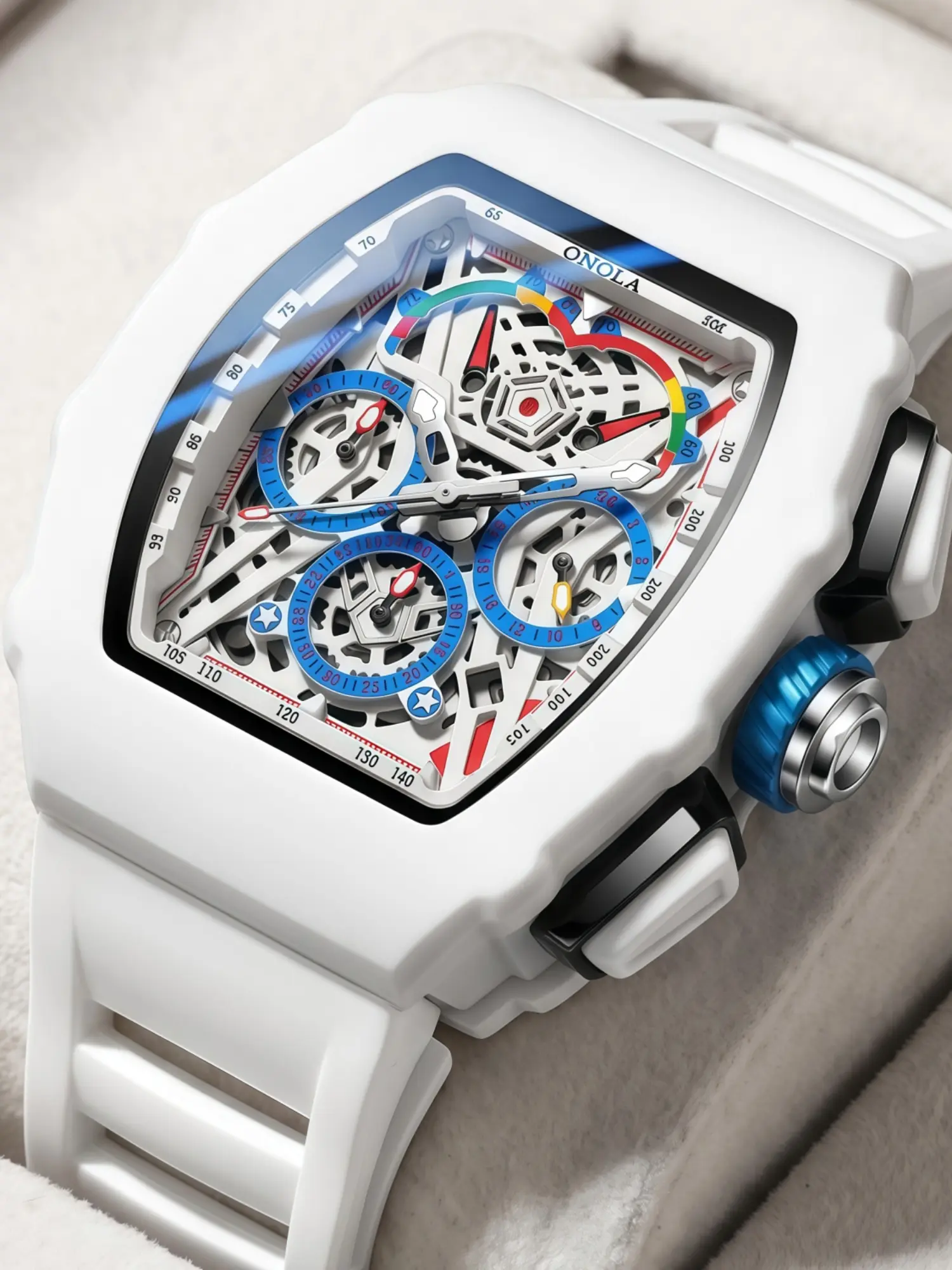 ONOLA Brand Men's Quartz Watch Fashion Business Watch Men Luxury Watches Trendy Watch Wristwatch Sports Watch Holiday Gift Everyday Wear Chronograph Watch