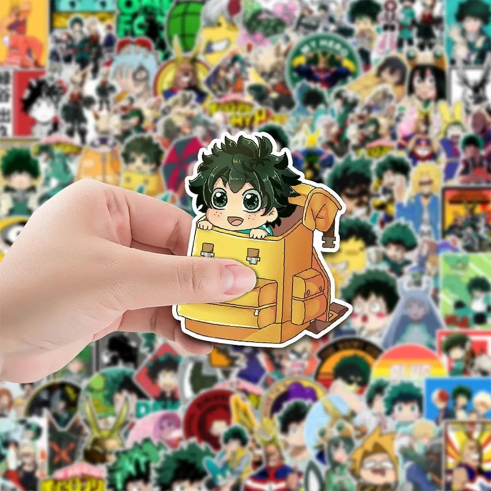 10/30/50/100pcs My Hero Academia Cartoon Anime Stickers Deku Midoriya Izuku Decals Decoration Toy DIY Guitar Laptop Cool Sticker