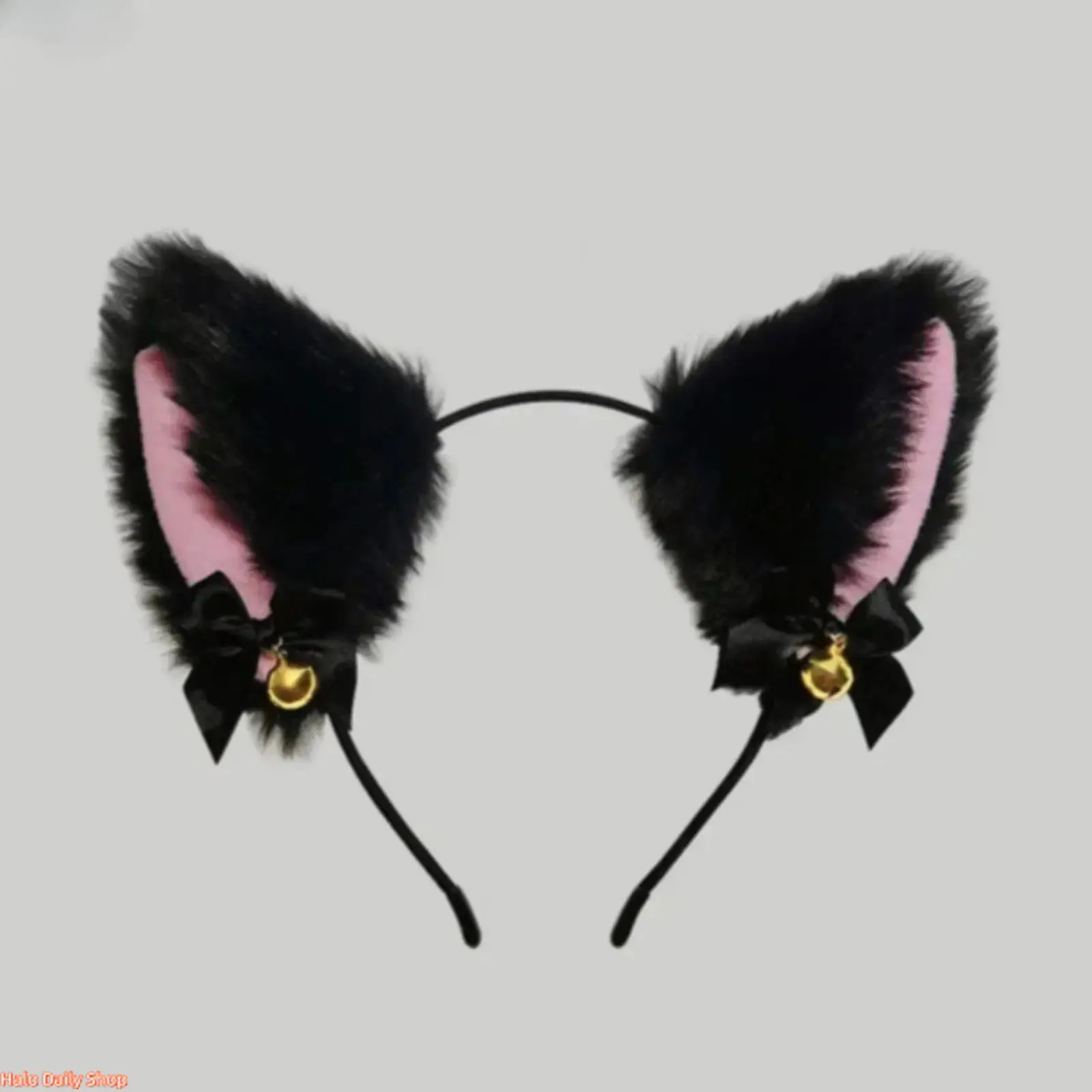 Soft Plush Puffy Headband with Whimsical Bunny Ears, Women's Fashion Costume Accessory for Holiday Parties and Cosplay, Bunny Ear Headband