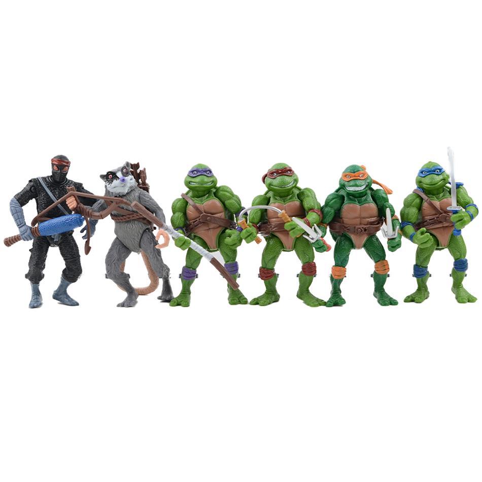 TMNT Action Figure Anime Teenage Mutant Ninja Turtle Figuras Toys NECA PVC Collection Model Gift for Children Decoration popular