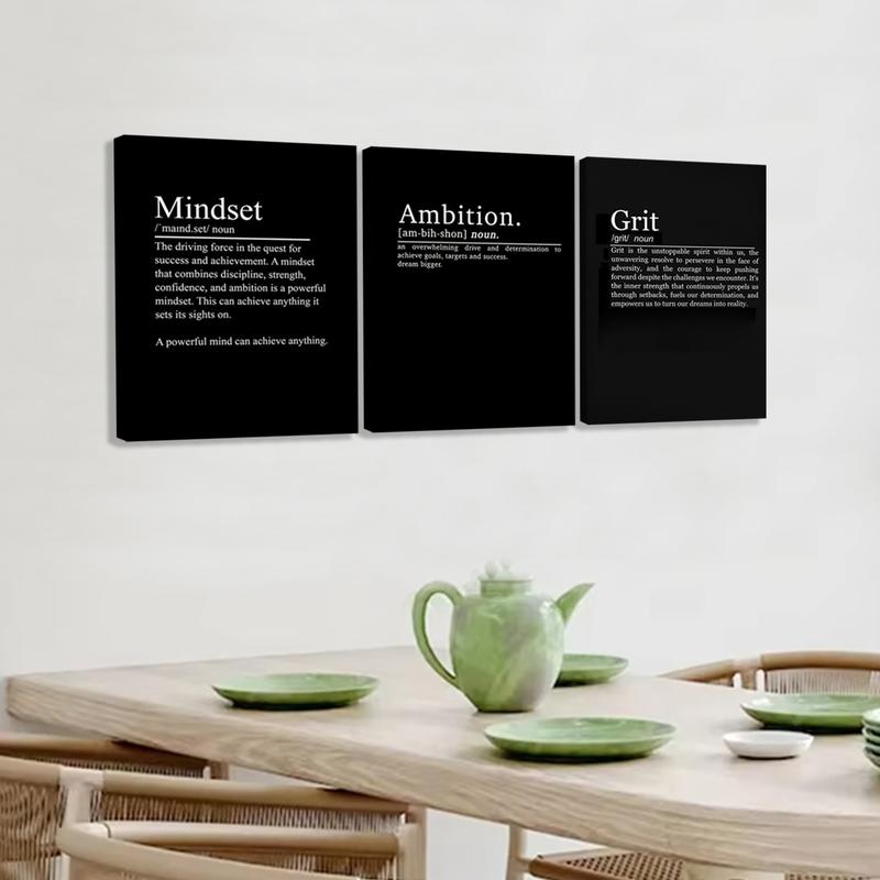 Wooden Framed Canvas Painting, 3 Counts/set Modern Art Inspirational Wall Art, Wall Decor for Home Living Room Bedroom Office Wooden Framed Canvas Painting, 3 Counts/set Modern Art Inspirational Wall Art, Wall Decor for Home Living Room Bedroom Office