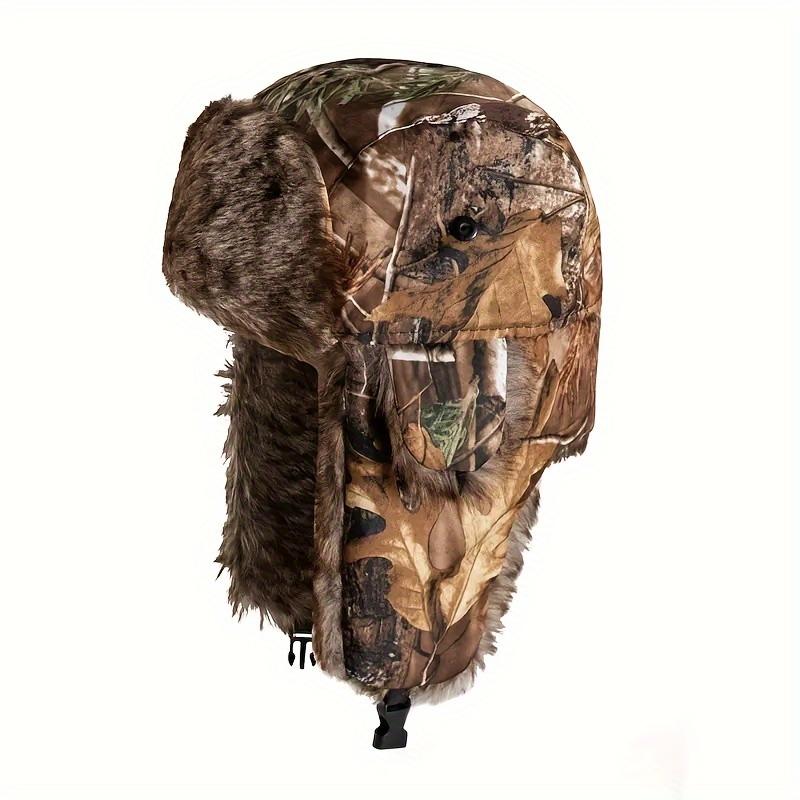 [Camouflage Hat] Warm Camouflage Fleece Hat, 1pc |   Suitable For Winter Outdoor Wear
