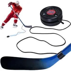 Portable Off Ice Hockey Rebounder - Solo Stickhandling & Passing Trainer with Sturdy Bungee Cord - for Ice, Floor, Roller & Field Hockey