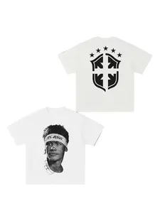 Neymar American Football Star Print Short Sleeve Round Neck T-Shirt, Unisex Sporty Casual Streetwear Loose Fit Tee, All-Over Print Design