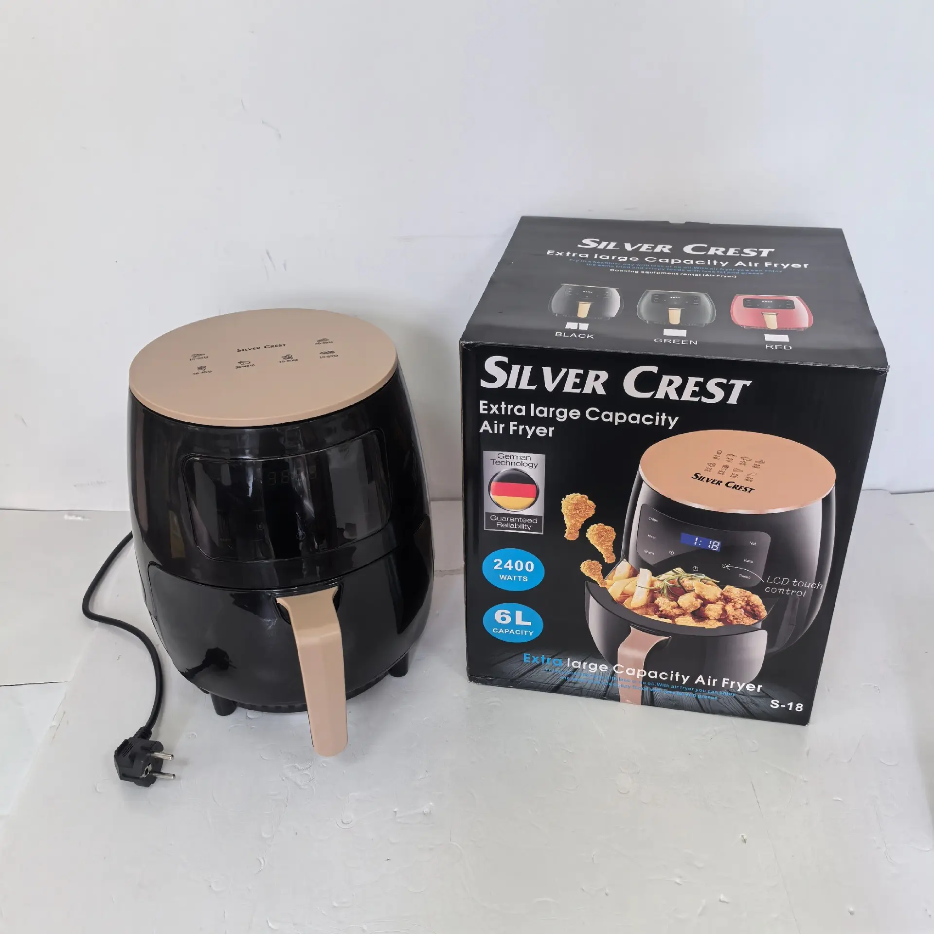 6L Large Capacity Smart Touch Screen Air Fryer Oven Multifunctional Device For Making Delicious Homemade Crispy Fries