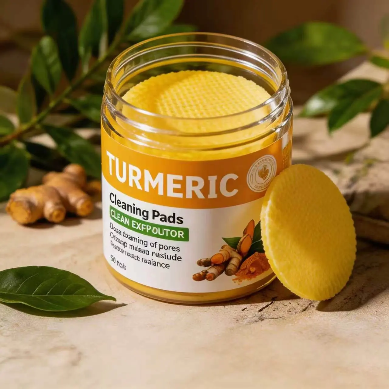 Turmeric Salicylic Acid Cleansing Wipes, Ideal for Acne, Anti Blemish and Dark Spots, Gentle Exfoliation, Moisturizing Formula, Daily Use, Dark Spot Remover