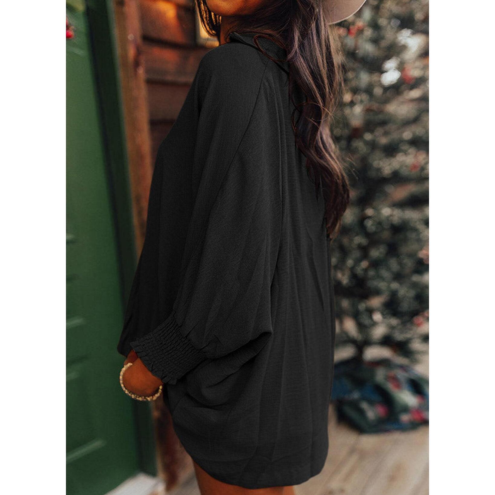 Women's V-Neck 3/4 Sleeve Oversized Tunic Tops Casual Summer Blouses Fitted Shirts 100% Polyester Comfortable Fabric