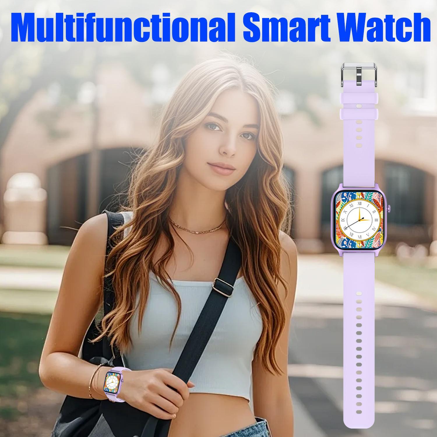 Multifunctional Smart Watch, Fashion Digital Watch with Multi-Sport Modes & Phone Call, Sports Watch for Women & Men