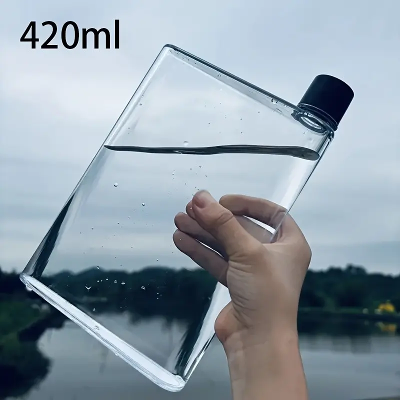 Leak-Proof Outdoor Sports Travel Water Bottle, Portable Flat Design, Fits Easily Into Bag, Perfect for Staying Hydrated On-The-Go, Leakproof Water Bottles, Traveler Water Bottle