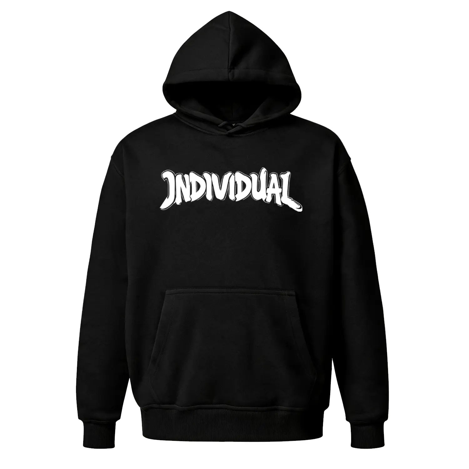 Y2K INDIVIDUAL Graphic Hoodie, Retro 90s Style Streetwear, Oversized Baggy Fleece Pullover, Cozy Comfortable Unisex Casual Wear, Vintage Aesthetic Everyday Loungewear, Versatile Cheap Gift for Him/Her, Birthday Comfy Outfit