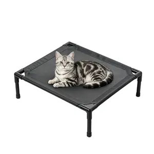 Cooling Raised Pet Cot, Cat Bed for Small Cats, Elevated Dog Bed, Outdoor Cooling Dog Bed Cot, Chew Proof Washable, Non-Slip Feet, Portable
