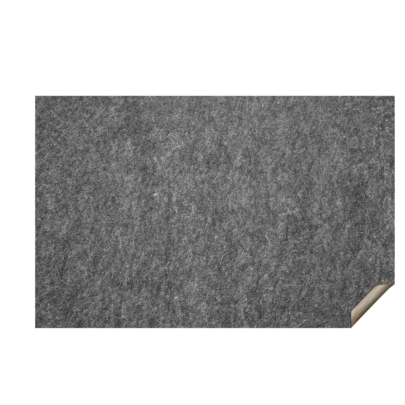 Slip-Resistant Rug Pad - Protective Cushioning Carpet Pad - 5' x 8' - 1/4"Thick - Dual Surface - Polyester Felt + Latex - Gray - 3-4㎡ Area Carpet Padding Rug Cushion Safe for All Floors