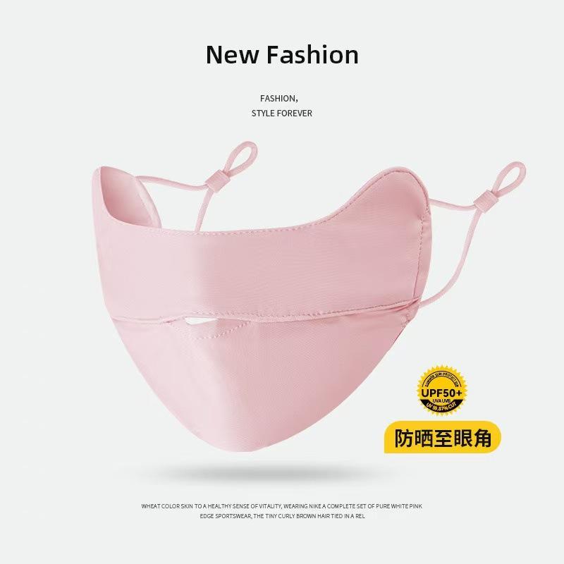 Sunscreen hat summer ice silk show face small UV protection sun hat running sports versatile empty top hat