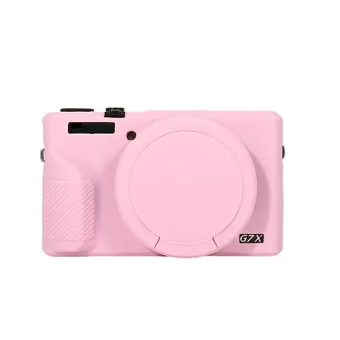Silicone Camera Case with Removable Lens Cover, Scratch-resistant & Wear-resistant Camera Protective Cover for G7X Mark 3, Durable Camera Accessories