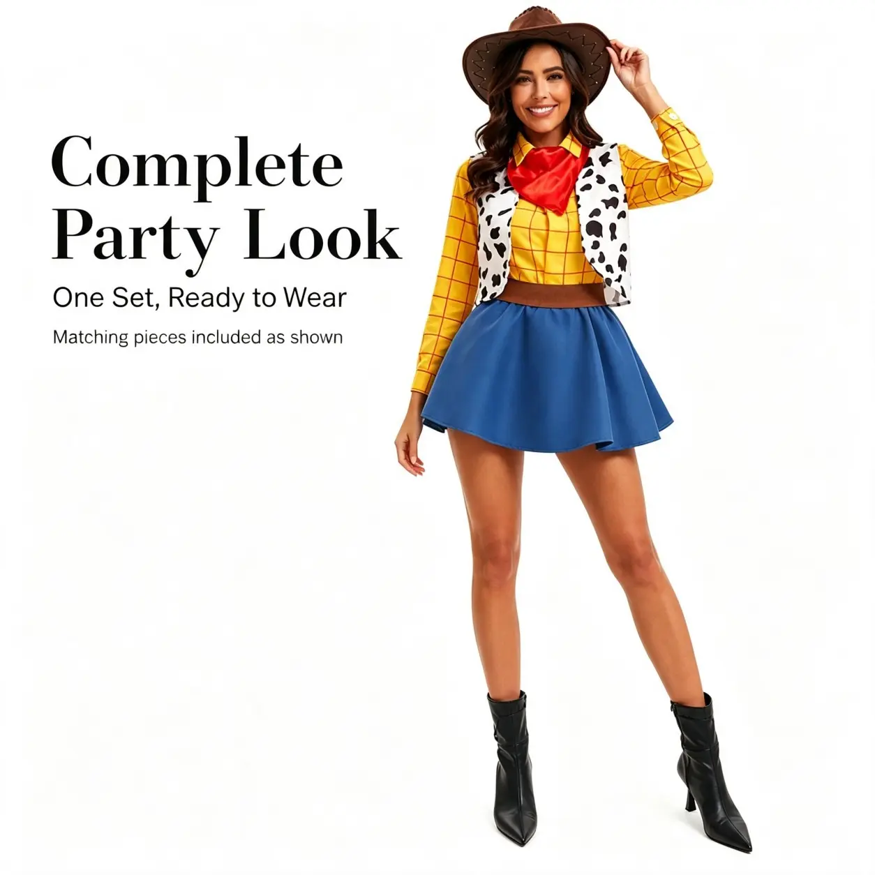 Family Matching Cowgirl Outfit | Mommy & Me Western Party Costume