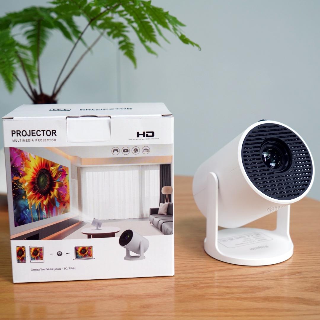 Mini Portable Projector for Home Theater Wireless Screen Mirroring Ultra HD Outdoor Movie Projector