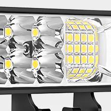 Nilight Side Shooter LED Pods 2PCS 6.5 Inch 60W Flood Spot Beam Combo LED Light Bar LED Fog Light Driving Light Led Work Light for Truck ATV UTV Boat