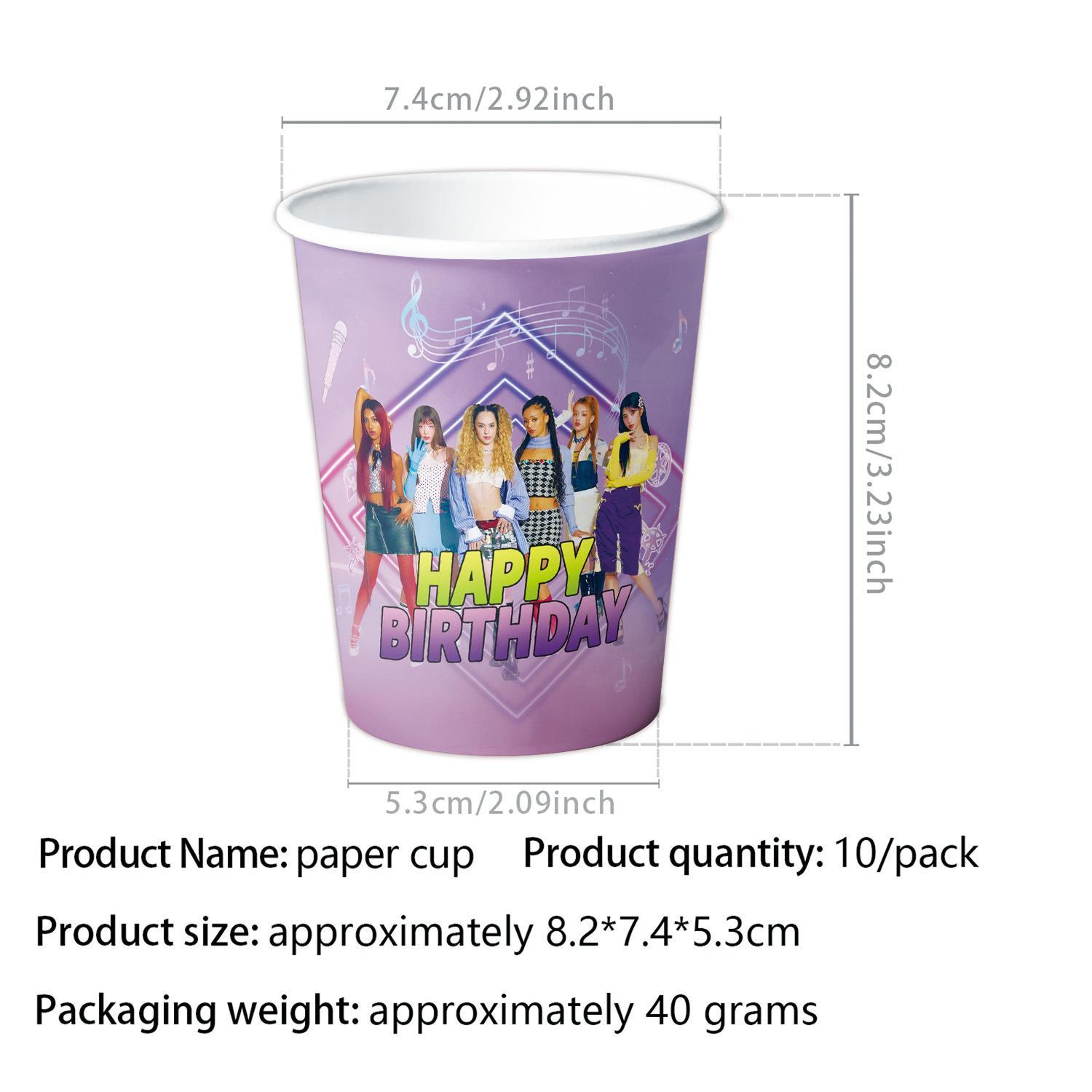 kpop katseye Birthday Decoration Party Tableware Tablecloth Cup Plate Napkin Bag Stickers Baby Shower kpop party favors Supplies