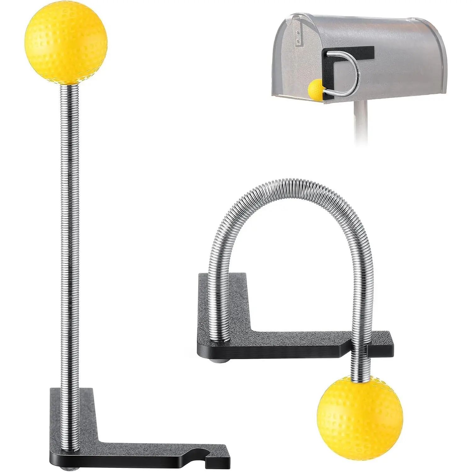 1 Pack Mailbox Notification Device, Mail Arrival Indicator Device, Mailbox Alert Alarm for Delivered Mail (Yellow)