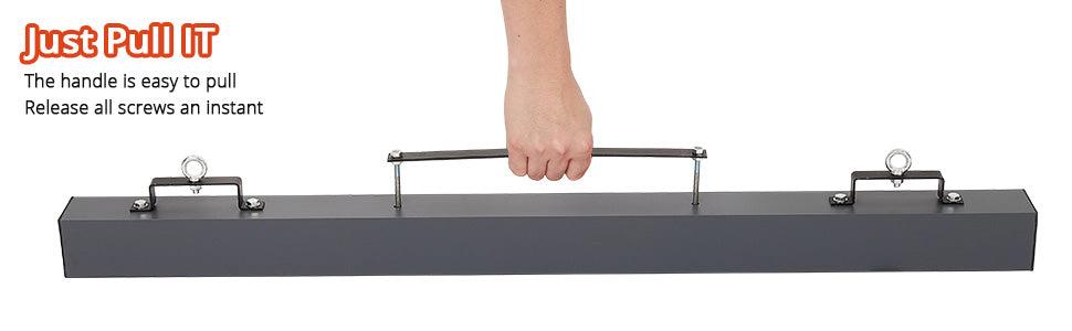 【GARVEE】Hanging Magnetic Sweeper 60 Inches Heavy-Duty Magnet Sweeper, Nail Magnet Sweeping Tool with 140 LBS Lifting Capacity, Magnet Double Magnetic Force Sweeper Unit, Hanging Magnet for Forklift 【GARVEE】Hanging Magnetic Sweeper 60 Inches Heavy-Duty Magnet Sweeper, Nail Magnet Sweeping Tool with 140 LBS Lifting Capacity, Magnet Double Magnetic Force Sweeper Unit, Hanging Magnet for Forklift