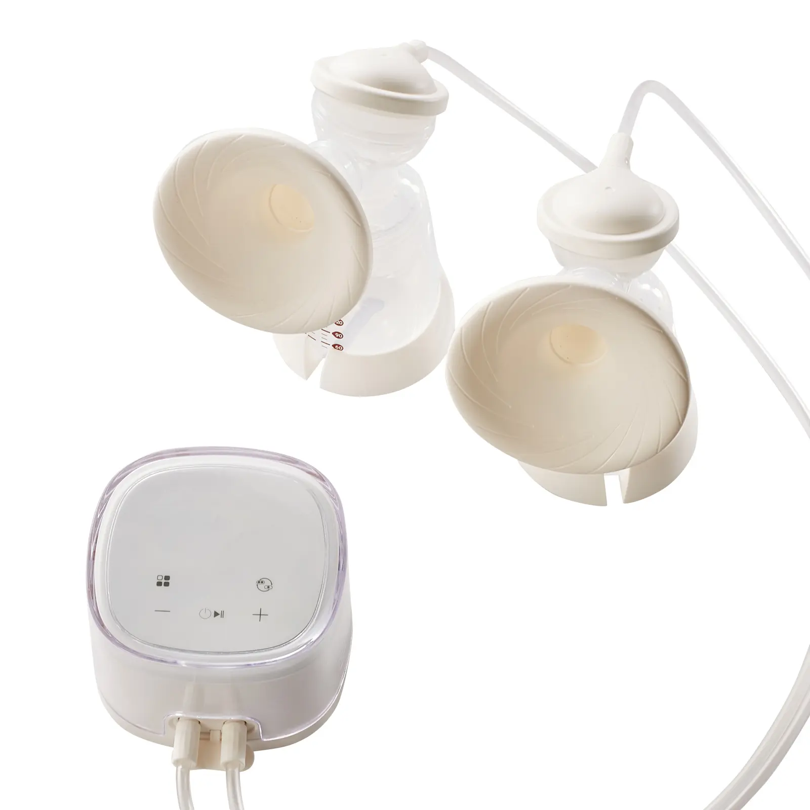 Breast Pump, Double Electric Breast Pumps, 7W Rated Power, 5V Voltage, With LED Display, Pump Anywhere Anytime