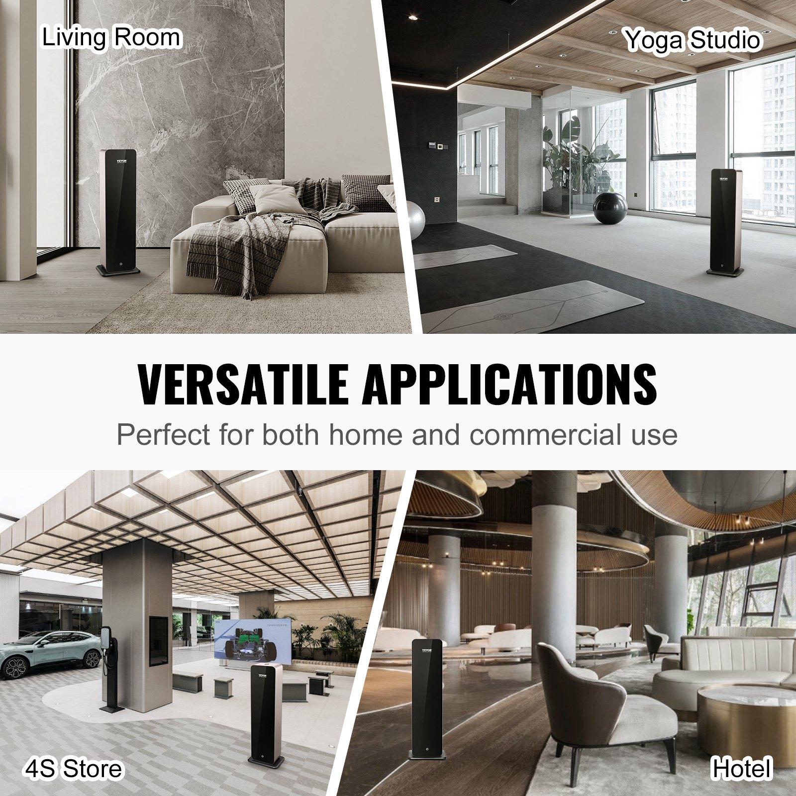 VEVOR Scent Air Machine for Home, 950ml Bluetooth Smart Cold Air Diffuser, 3000sq.ft Waterless Essential Oil Scent Air Diffuser, Floor Standing Aromatherapy Machine for Large Room, Office, Hotel