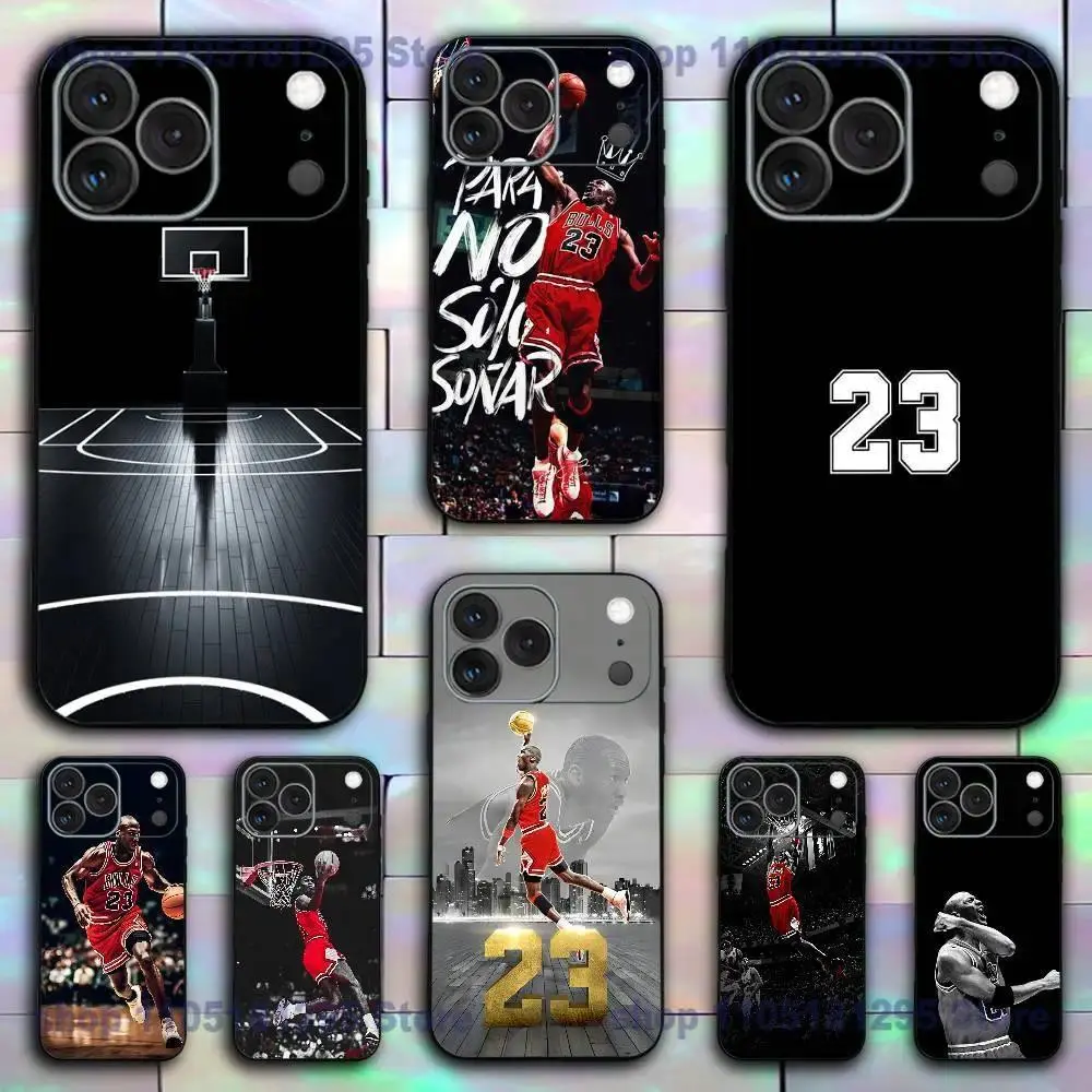 J-Jordan 23,11 Basketball Smartphone Casing - Soft Black Shockproof Cover for iPhone 17,16,15,14,13,12 (Plus,Pro,Max) & Samsung Galaxy S26,S25,S24,S23,S22 Handheld Cellphone Devices