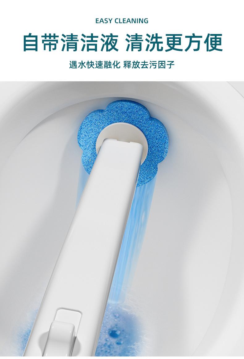 Disposable Toilet Brush Replaceable Wall-mounted Long Handle Toilet Brush Cleaning Tools WC Bathroom Accessories