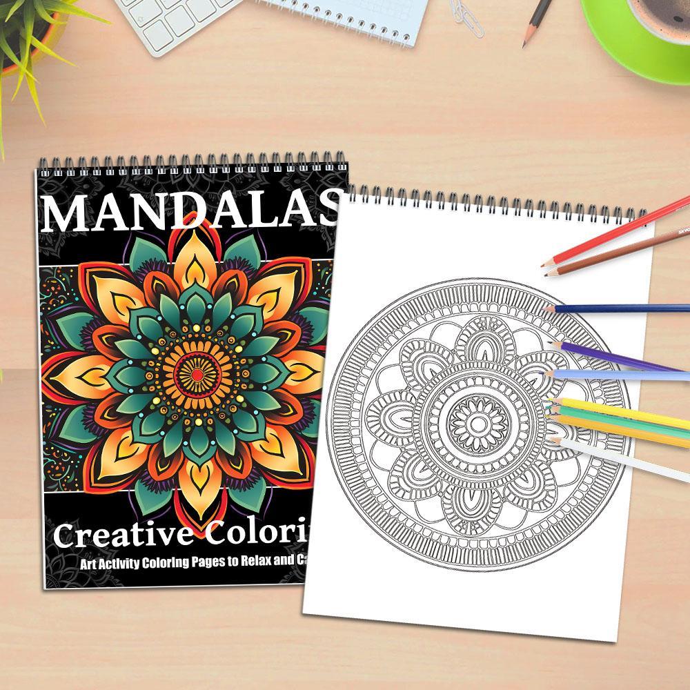Regular Mandala Theme Coloring Painting, Diy Decorative Painting, Delicate Closed-loop Design Pattern Layered From The Inside To The Outside, Perfect Gift