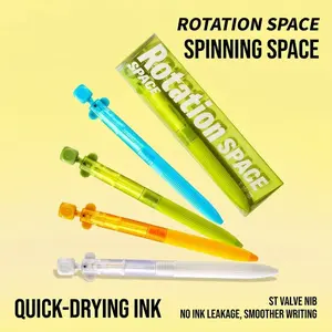 Creative Fun Rotating Neutral Pen, Smooth Writing Quick-Dry Ink, St Valve Design, Ideal for Everyday Use, Innovative Writing Tool