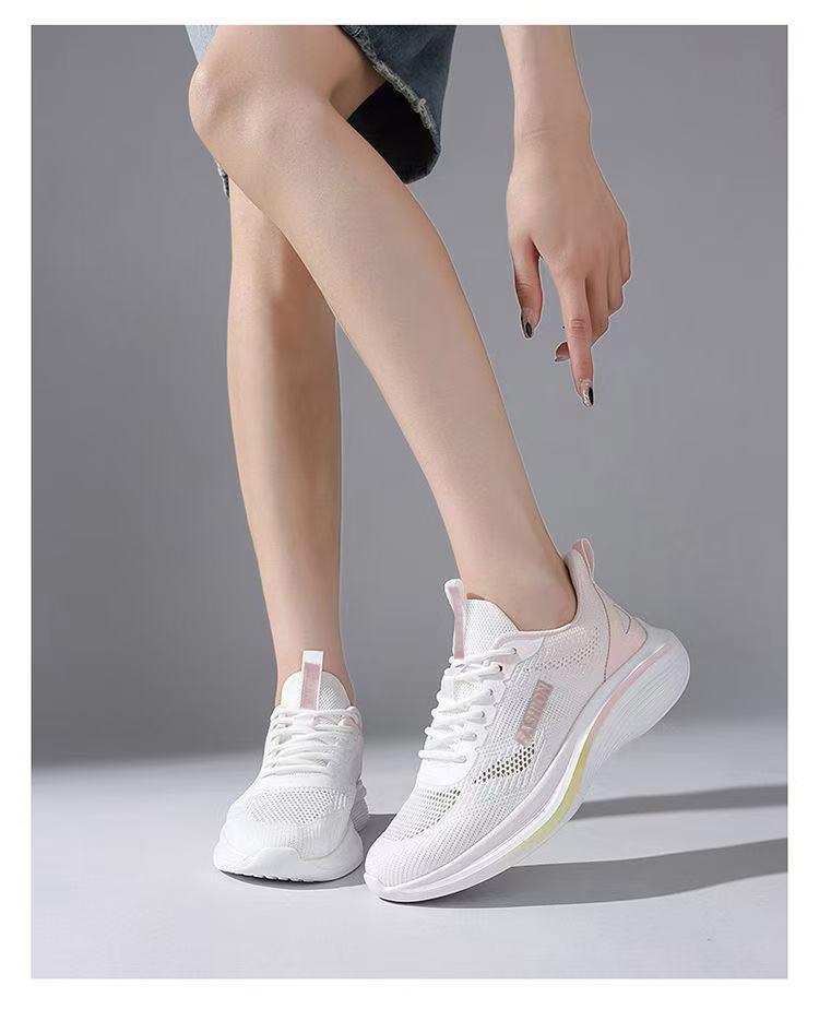 2026 Autumn New Korean Style Breathable Flyknit Women's Shoes, Trendy Student Running Sneakers, Casual Shoes, Women's Footwear