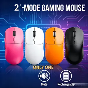 M348 Mouse Bluetooth-compatible 5.0 & 2.4g Wireless, Ergonomic Durable Mouse with 5 Buttons, Double-Mode Gaming Office Mouse, Universal for Laptop Computer