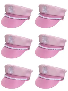 6 Pcs Yacht Captain Hat for Women & Men - Sailor Hat for Music Festival,Yacht party,Beach Party,Bar,Single Party, Parade, Performance,Carnival - Party Hats for Valentine Day,Thanksgiving Day,New Year,Christmas