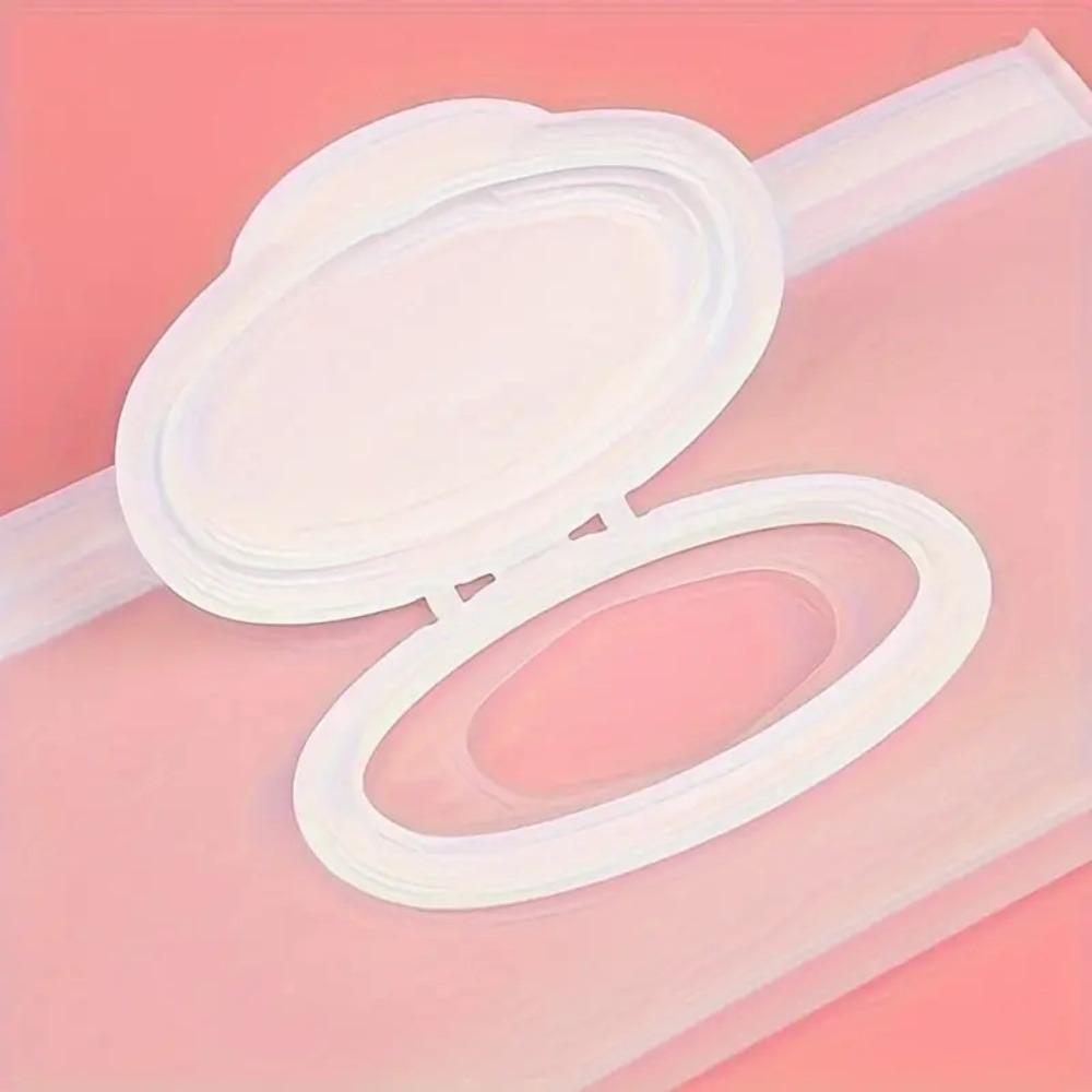 1pc Portable Refillable Wet Wipe Pouch, Reusable Travel Wipes Holder & Case, Lightweight Flushable Diaper Wipes Container for Baby (Clear)