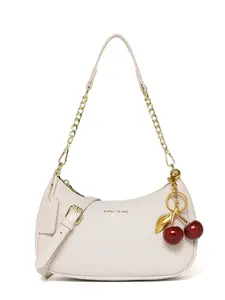 Women's Solid Color Chain Strap Bag, Fashionable Shoulder Bag for Daily Used, Casual Crossbody Trendy Versatile High-quality Daily Commuting, Girl Fashionable Shopping Convertible Shoulder Bag