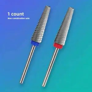 Super Long 5-In-1 Carbide Bit, Electronic Nail Drill Bit for Acrylic Gel Nails, Dual Nail Form Remove, 3/32 Diameter Nail Bit for E-File